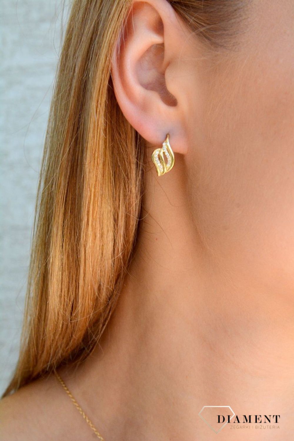 Złote kolczyki damskie 375 z cyrkoniami KL 7526 375.jpg